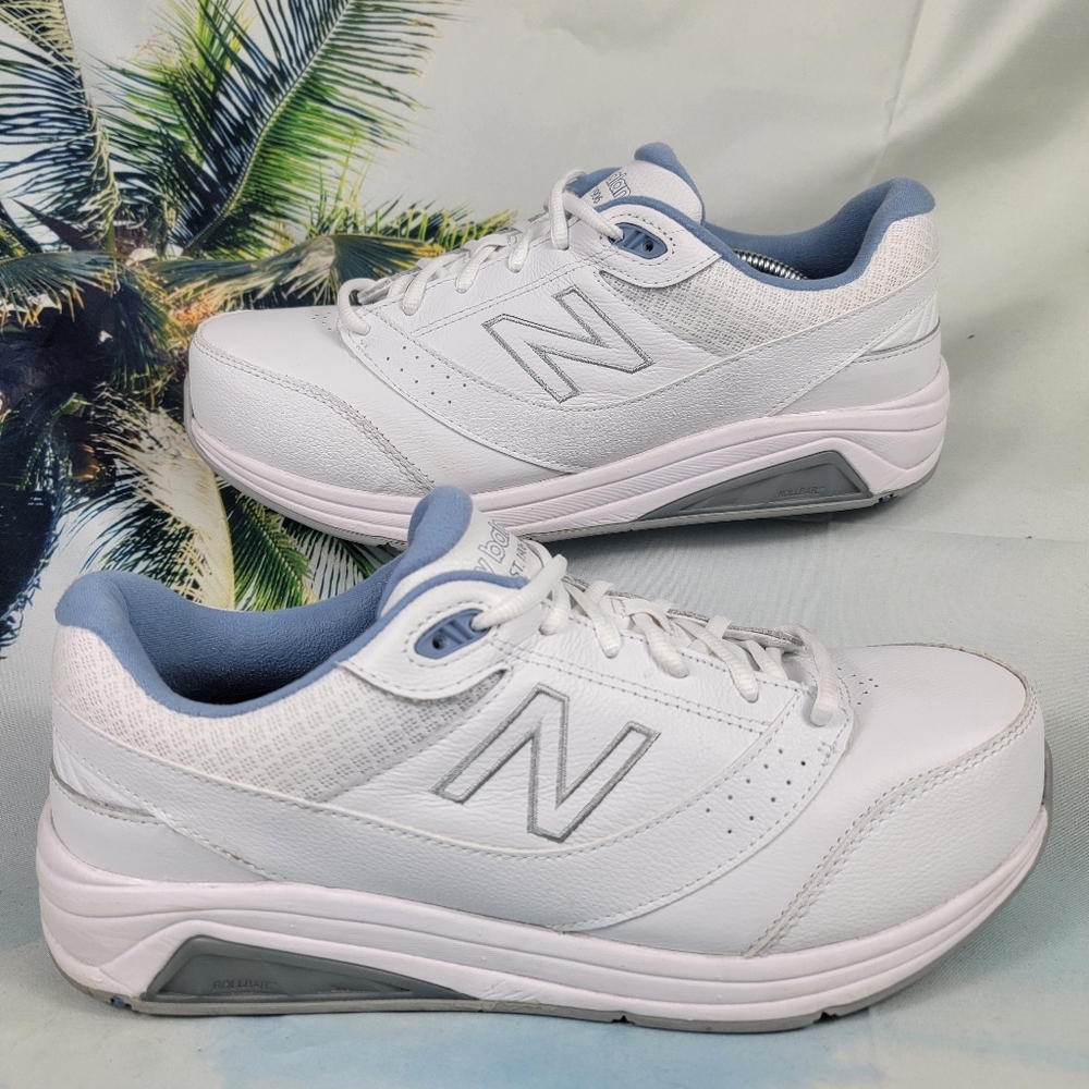 New Balance 928v3 White Leather Comfort Lace Up Walking Shoes Womens Size 10.5
